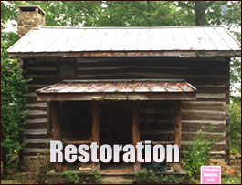 Historic Log Cabin Restoration  Dekalb County, Georgia